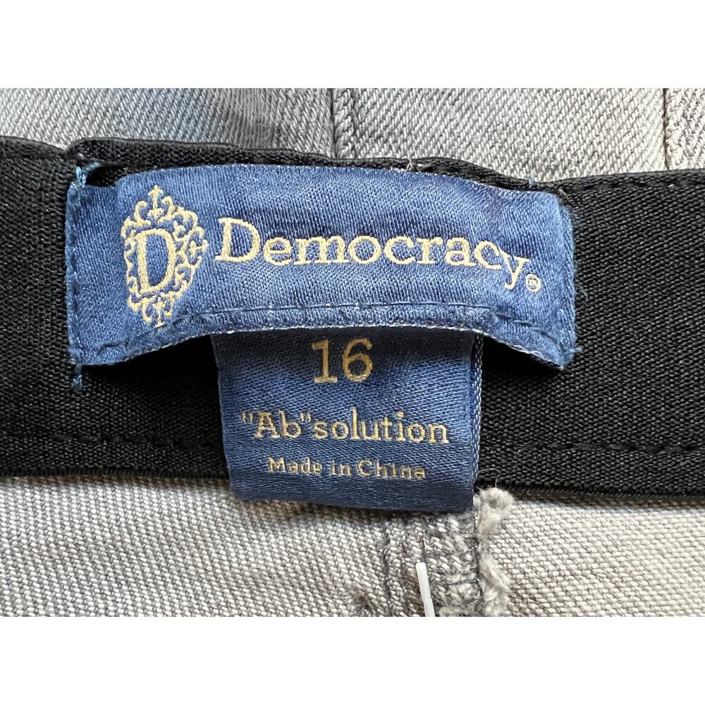 Democracy Ab Solution Womens Size 16 Mid Rise Roll Cuff Stretch Shorts Gray - Picture 3 of 12